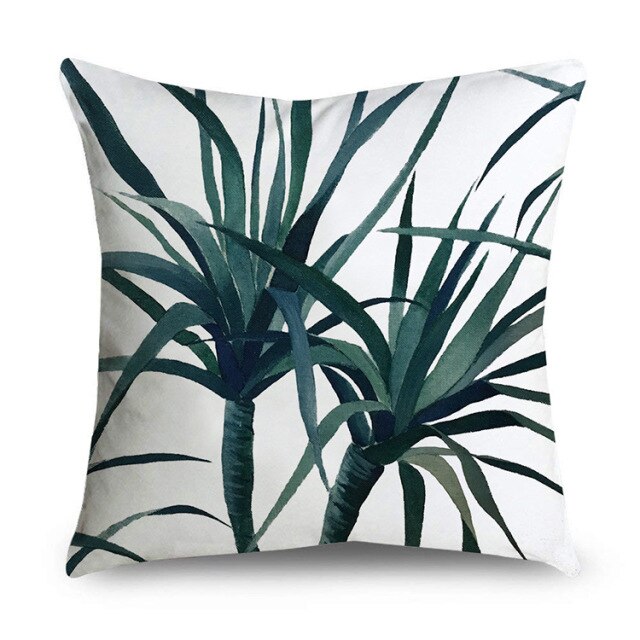 Tropical Leaves Cushion Cover