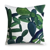 Tropical Leaves Cushion Cover