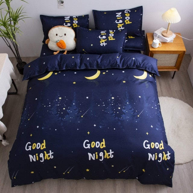 Star Printed Bed Sheet Set